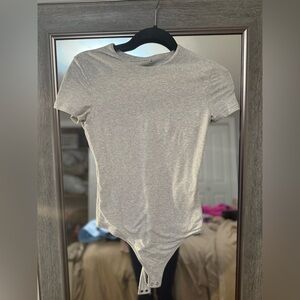 Abercrombie & Fitch Light Gray Bodysuit